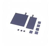 Électrode en diamant dopé au bore (BDD) for le traitement de l'eau et l'électrolyse à l'ozone - À base de silicium/niobium, lot de 1(10x10x1mm)