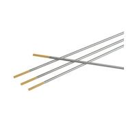 Électrode en tungstène WL 15 D. 3,2 mm L. 175 mm doré Quantité:10
