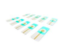 Électrode sérigraphiée argentée 3 en 1 - Électrode de référence électrochimique polyvalente for l'analyse environnementale, clinique et alimentaire(100 pcs)