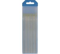 Électrode tungstène Lanthane WL15 diamètre 2 mm - or (AC/DC) - par 10 GYS