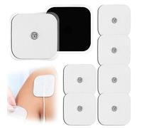 Électrodes 5x5 Cm Compatible Avec Les Appareils Beurer Et Sanitas Kit De Remplacement Réutilisable Pour Votre Électrostimulateur Tens Et Ems Réutilisables Et Autocollants Avec Connecteur Bouton