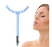 Électrodes à tige haute fréquence dans des tubes de verre 3 couleurs 7 formes Équipement portable haute fréquence Pièces de rechange pour articles de beauté Elitzia ETJX006BYS (bleu en forme de Y)