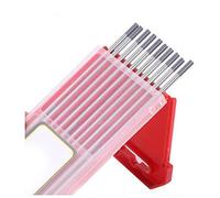 Électrodes de tungstène de soudage de TIG de 10pcs 2% lanthanated 1.6x150CM Tip Grey