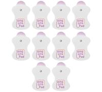 Electrodes Premium, Ensemble de 10 Pads Réutilisables pour Soulagement Douleur & Renforcement Musculaire, Compatible avec la Plupart des Appareils