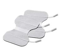 Électrodes TENS Butterfly de Promed, 2 pièces 150x95mm, électrodes autocollantes spéciales nuque pour appareils TENS/EMS, électrodes en forme de papillon, équipées de connecteurs de 2mm, réutilisables