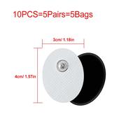 Électrodes Tens Électrodes De Stimulation Musculaire Électrodes Tens Universelles À Clipser De 3,Patchs De Massage Ems - Type 10pcs 3x4cm
