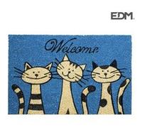 Electrodomesticosweb Paillasson 60 x 40 cm Modèle Chats EDM G