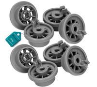 ELECTROHOGAR roulettes Lave-Vaisselle Compatible avec Bosch | Set Universel Complet de 8 Roues pour Panier Inférieur | Compatible avec Lave Vaisselle Bosch, Siemens, Beko, Neff et d'autres