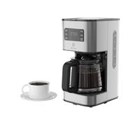 Electrolux Cafetière filtre Create 5 E5CM1-6ST, Sélection d'arômes et minuterie programmable, Puissance 1000 W, Verseuse isotherme 1,38 L, Arrêt automatique, Acier Inoxydable