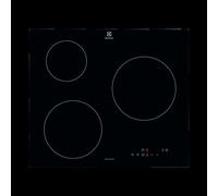 Electrolux CIB60320CK Plaque à induction, 60 cm, 3 zones de cuisson, niveaux d'intensité, fonction PowerBoost, chauffage rapide, minuteur, verrouillage de sécurité