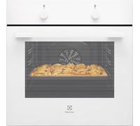 Electrolux CKB101W - Four multifonction 60 cm, nettoyage AquaClean, 6 fonctions, cavité XXL, commandes fixes, porte 2 vitres, blanc, classe A