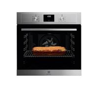 Electrolux COH3H54TX Four multifonction avec nettoyage facile, 7 fonctions, grill, chauffage rapide, minuterie LED, sécurité enfant, cuisson sur 2 niveaux, 72 litres, inox, classe A+