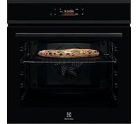 Electrolux COX8P08WH Four encastrable multifonction pyrolytique, autonettoyant, 72 L, PizzaExpert 340 °C, fonction pizza en 2,5 minutes, vapeur, écran tactile, plaque en fonte et pelle incluses, Wi-Fi