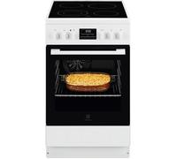 Electrolux Cuisinière Vitrocéramique 4 foyers 50x60 SteamBake LKR562066W