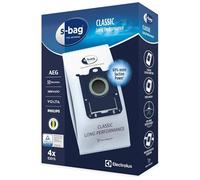 Electrolux E201S Sacs Aspirateur S-Bag Long Performance, Boite de 4 Sacs, 3,5 litres, Powerflow, Système de Fermeture Automatique hygiénique, Convient à de Nombreux Types d'aspirateurs