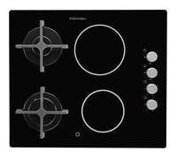 Electrolux Brûleur de plaque de cuisson induction 2700W, Noir, Verre, 2 éléments, Contrôle de température, 9.02 kg, Sensitif, 2.3E+2 volts, 2.7E+3 watts