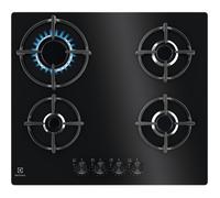 Electrolux EGG64272K Plaque de cuisson Gaz Série 600 Gas on Glass 60 cm