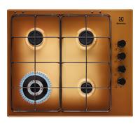 Electrolux EGS6414T Table de cuisson à gaz encastrable, en laiton, 4 brûleurs