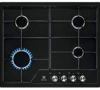 Plaque Gaz Electrolux EGS 6424K 4 Zones Encastrable Surface vitrocéramique Black Noir G