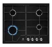 Electrolux EGS6424K Plaque Black Built-in 60 cm Gaz 4 Zone(s)