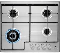 Electrolux Cuisinière gaz EGS6434X – Acier inoxydable 59,5 cm, 4 brûleurs, SecurGas