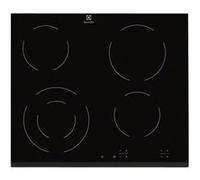 Electrolux EHF6241FOK - Vitrocéramique - 4 plaques de cuisson - Niche - largeur : 56 cm - profondeur : 49 cm - avec côtés biseautés - noir Noir G