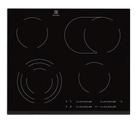 Electrolux EHF6547FXK Noir Table de cuisson encastrable 4 zones/zones