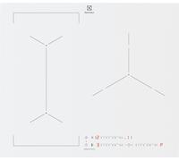 Electrolux EIV63342CW Blanc Intégré Plaque avec zone à induction 3 zones