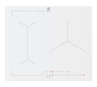 Electrolux Table de cuisson à induction EIV63342CW 3 feux 7350W niche 56x49 cm sans cadre blanc