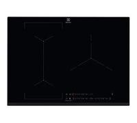 Electrolux Table de cuisson à induction EIV73342 3 plaques Niche 56x49 cm avec avant biseauté Noir
