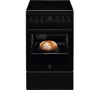 Electrolux EKR524200K - Cuisinière - pose libre - largeur : 50 cm - profondeur : 60 cm - hauteur : 85.8 cm - avec système auto-nettoyant - noir