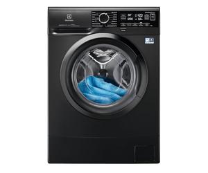 Electrolux EW6S306BL Slim Machine à laver à chargement frontal Technologie SensiCare 600 6 kg Écran LED 951 tours par minute Vaporisateur anti-allergique Fonction TimeManager Argent fonc