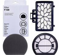 Electrolux F168 Filtres d'aspirateur lavables d'origine | Kit de filtres d'aspirateur | Le kit comprend un filtre d'évacuation E12, un filtre en éponge et un filtre moteur E10