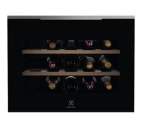 Electrolux KBW6X Cave Ã vin Encastrable | Classe Ã©nergÃ©tique F | L 45 cm, VentilÃ©, 15 BOUTEILLES, Noir brillant / Finitions Acier