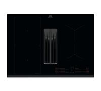 Electrolux Table de cuisson aspirante à induction KCC73443 68 cm 4 feux 7350 W noir