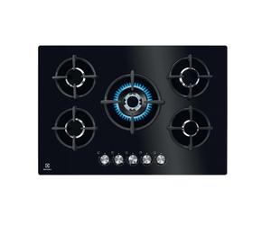 Electrolux KGG75372K Plan De Cuisson Gaz 75 Cm 5 Feux 9 Niveaux De Flamme Noir