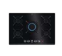 ELECTROLUX KGG753753K Plaque De Cuisson À Gaz En Verre Noir 5 Brûleurs