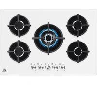 KGG7537W Blanc Encastrable 74 cm Gaz 5 Brûleurs
