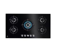 Electrolux KGG95372K Plaque de cuisson au gaz 90 cm 5 zones de cuisson 9 niveaux d'intensité 3 SpeedBurner + 1 wok Système de sécurité Allumage électronique automatique 3900 W