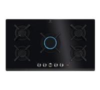 Electrolux Plaque de cuisson gaz KGG953753K Série 800 Flamelight Noir 90 cm 5 zones intégrée