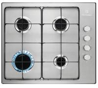 Electrolux KGS6404SX Table de Cuisson 60CM Inox 4 Feux Fonte Commandes Latéraux