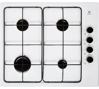 Electrolux KGS6404W Table Cuisson Gaz Série 300 Mince Side Contrôle 60 CM Blanc