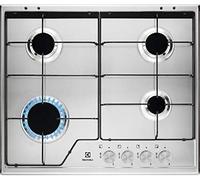 Electrolux Table de cuisson encastrable KGS6424SX 4 brûleurs gaz 60 cm Inox