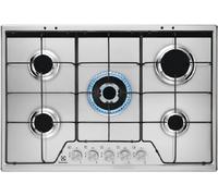 Electrolux Table de cuisson à gaz KGS 7534 SX 5 brûleurs Finition inoxydable 75 cm