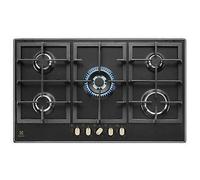 Electrolux KGS9536RN Table de Cuisson La Gaz 90 CM 5 Brûleurs Noir Mat