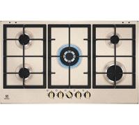 Electrolux KGS9536RS Table de Cuisson A Gaz 90 CM 5 Feux Sable Sicurgas