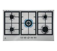 Electrolux KGS9536SX Plaque de cuisson Ã gaz EncastrÃ© | Classe Ã©nergÃ©tique A | 3 zones Ã induction, commande tactile, SÃ©curitÃ© des enfants