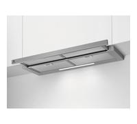 Electrolux LFP419X Hotte aspirante amovible, 90 cm, 3 vitesses, puissance maximale 440 m3/h, contrôle des boutons, lumières LED, filtre à charbon lavable anti-graisse, Inox, classe C