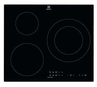 Electrolux LIT60336 - Plaque à induction biseautée extra-plate à 3 zones, fonction pont, chauffage rapide automatique, connexion avec hotte compatible, minuteur, contrôle tactile, noir, 60 cm