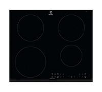 Electrolux LIT6043 - Plaque à induction infinie, 60 cm, 4 zones, biseautée extra-fine, contrôle tactile, minuteur, fonction pause, Hob2Hood, ancrage Easy Fix